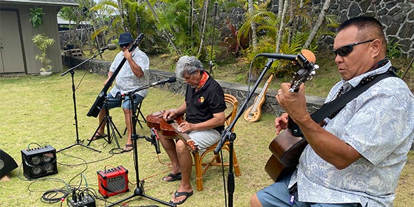 Greg Sardinha in his back yard