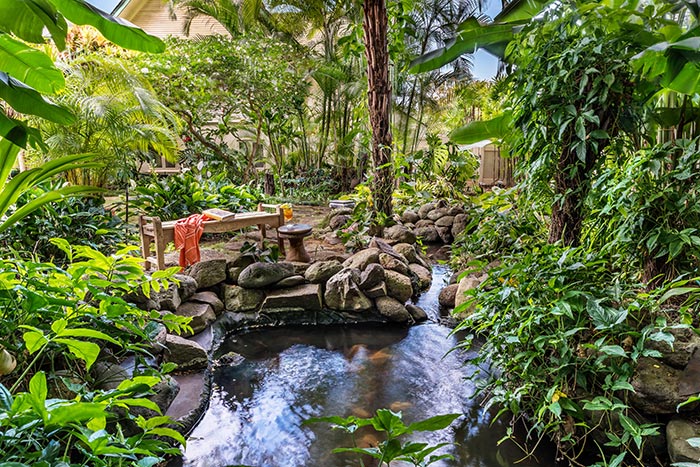 Old Wailuku Inn Pond Area