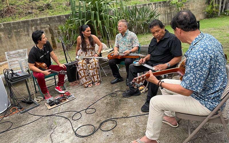 Jake Shimabukuro and group