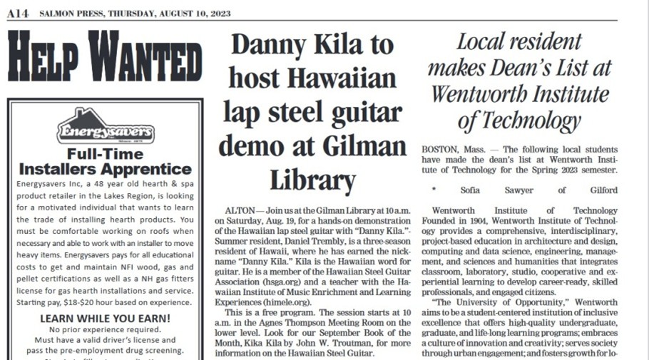 Help Wamted Advertisement