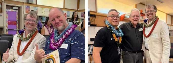 Dr. John Troutman with Kilin Reese, Alan Akaka, and John Berger
